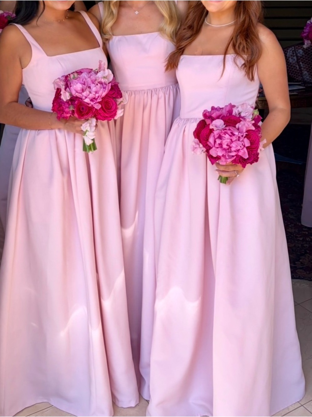 Strapless Jenny Yoo Laney Luxe Faille Powder Pink